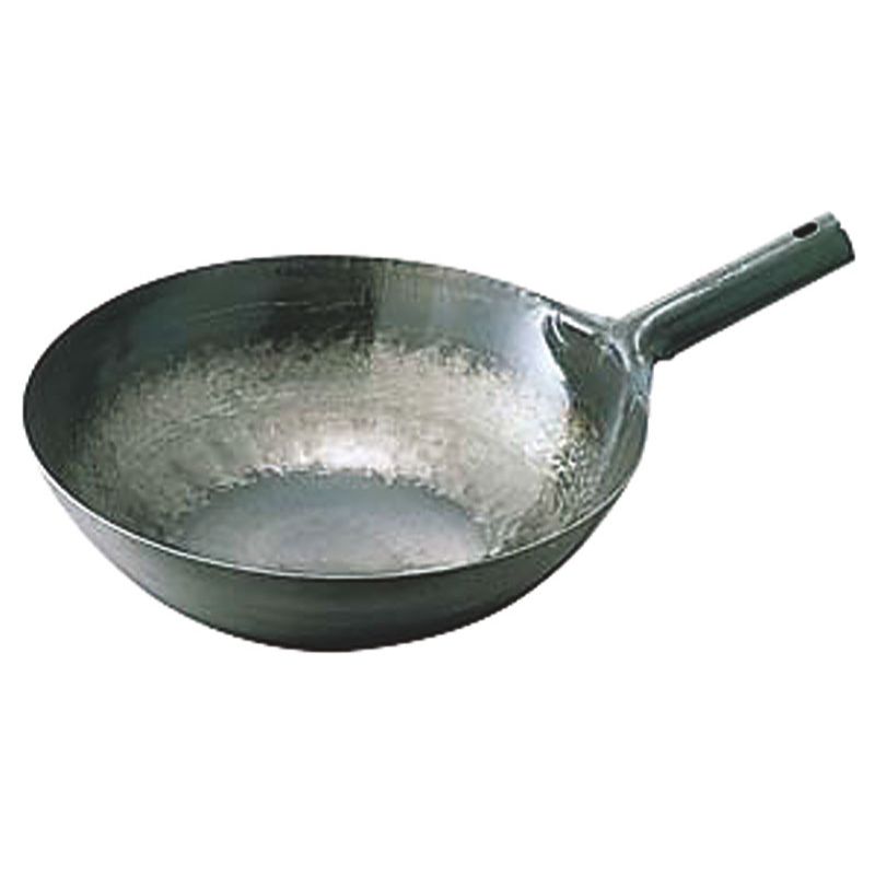 鉄打出片手中華鍋 1.6mm 27cm 山田工業所画像