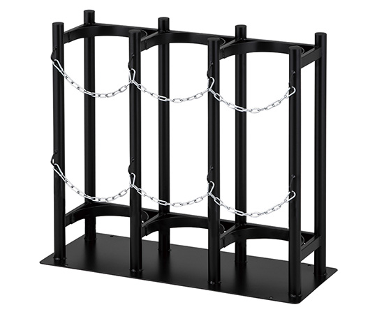 ボンベ固定スタンド　1500L×3本架け画像