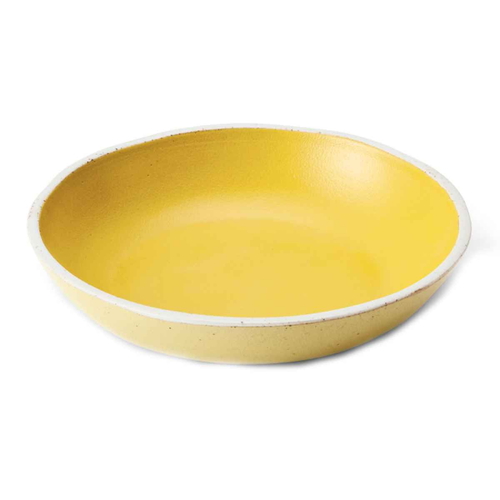 プレート 22cm Palm パーム 陶器 イエロー画像