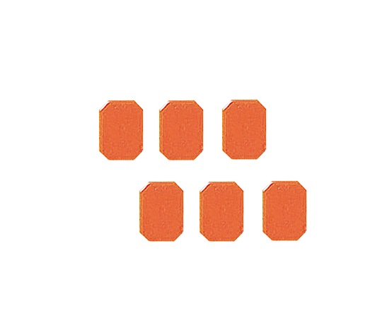 マグネットマーク（文字なし） オレンジ 6個入