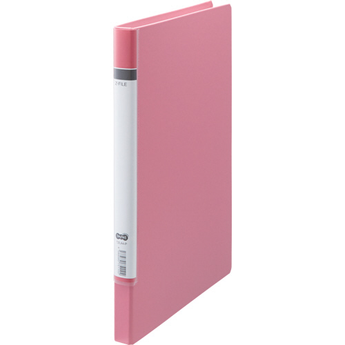 Zﾌｧｲﾙ(貼り表紙) ﾛﾝｸﾞﾀｲﾌﾟ A4ﾀﾃ 150枚収容 背幅24mm ﾋﾟﾝｸ 1冊画像