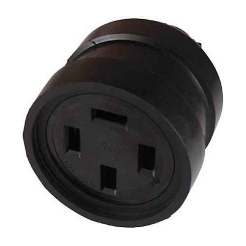 平刃形 ｺﾞﾑｺﾈｸﾀﾎﾞﾃﾞｨｰ 接地3P30A250V 1個画像