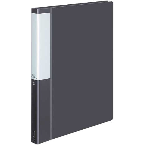 クリヤーＢポジティ替紙式濃灰Ａ４縦背幅２７ｍｍ画像