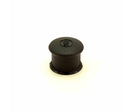 イスキャップ　丸脚用　黒　対象脚サイズ24mm 黒色の丸いキャップが4つ並んでいる様子
