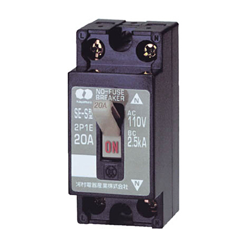 分岐回路用ﾉｰﾋｭｰｽﾞﾌﾞﾚｰｶ 30AF 極数･素子数2P2E 1台画像