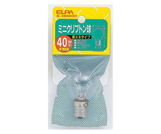 クリプトン球40W クリア画像