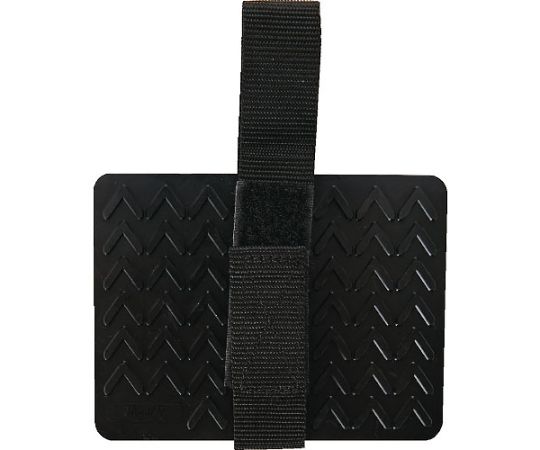 ダンボール運搬補助パッド　DANーGrip　94X124mm　黒 黒色の補助パッドが並べられ、所々に滑り止めのテクスチャーが見える状態