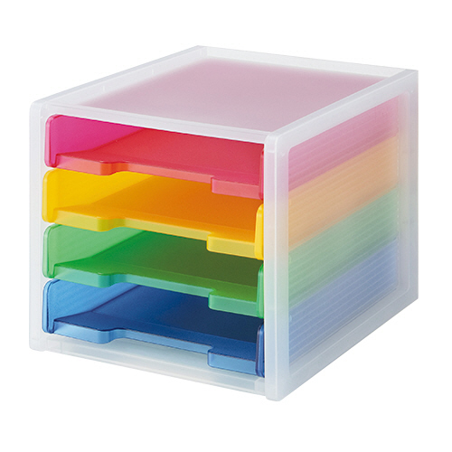 ｶﾗｰﾄﾚｰﾚﾀｰｹｰｽ 4段 1台画像