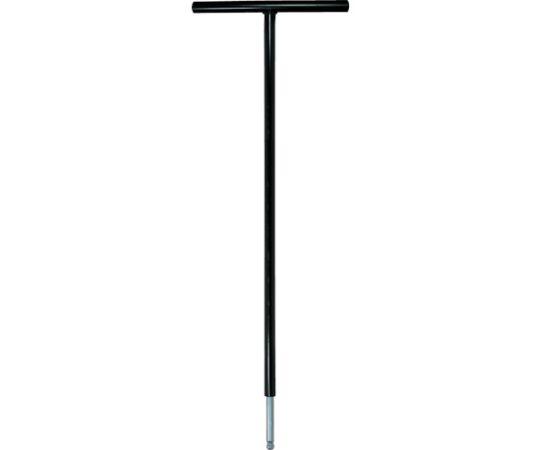 T型 六角棒スパナ テーパーヘッド 5mm 鉄ハンドル 首下500mm 単品