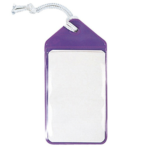 ﾈｰﾑﾀｯｸﾞ(旅行名札) 126×61mm ひも付 ﾊﾞｲｵﾚｯﾄ 1ｾｯﾄ(50枚:5枚×10ﾊﾟｯｸ)画像