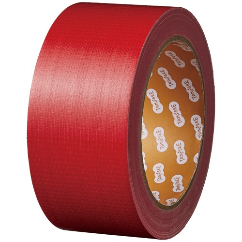 布テープ(カラー) 50mm×25m 厚み約0.17mm 赤 1巻