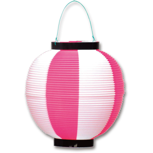 ﾎﾟﾘ提灯 桃白 1ｾｯﾄ(5個)画像