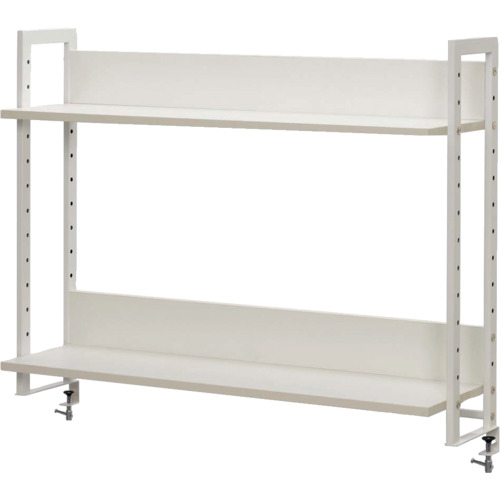 アールエフヤマカワ　ワークデスク２上置ハイシェルフＷ１０００　ホワイト画像