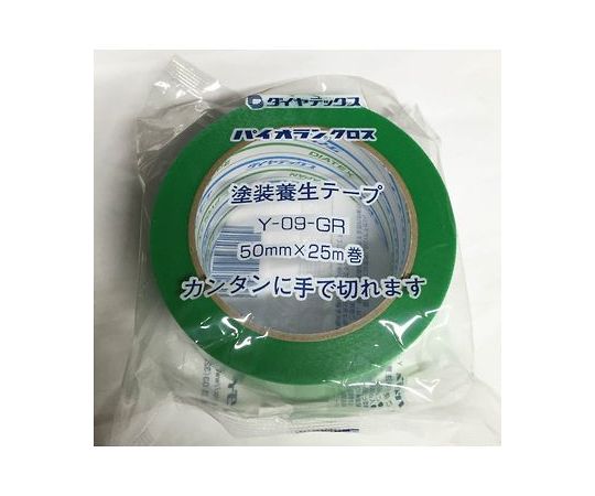 簡単に手で切れる　塗装養生用テープ　緑　ﾖｳｼﾞｮｳﾃ-ﾌﾟ/ﾐﾄﾞﾘ-Z_50画像