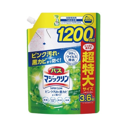 バスマジスーパークリーンＧハーブ１２００ｍｌ×６画像