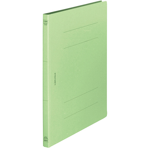 ﾌﾗｯﾄﾌｧｲﾙ(環境) 樹脂押え具 A4ﾀﾃ 150枚収容 背幅18mm ﾗｲﾄｸﾞﾘｰﾝ 1冊