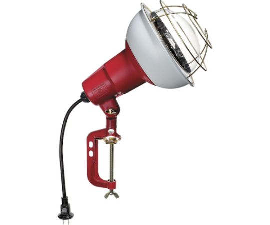 防雨型作業灯 リフレクターランプ500W 100V電線0.3m バイス付画像