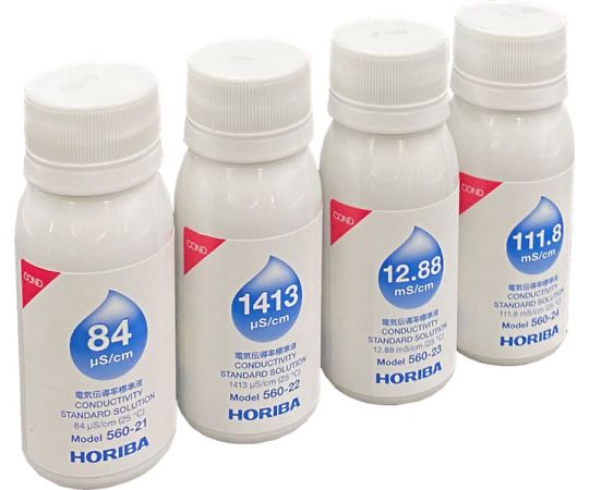 電気伝導率標準液 60mLセット 1セット（4本入）画像