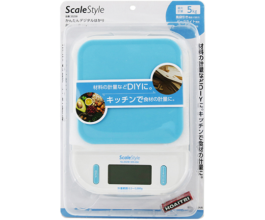 Scale　Style　かんたんデジタルはかり　台型　5kg画像