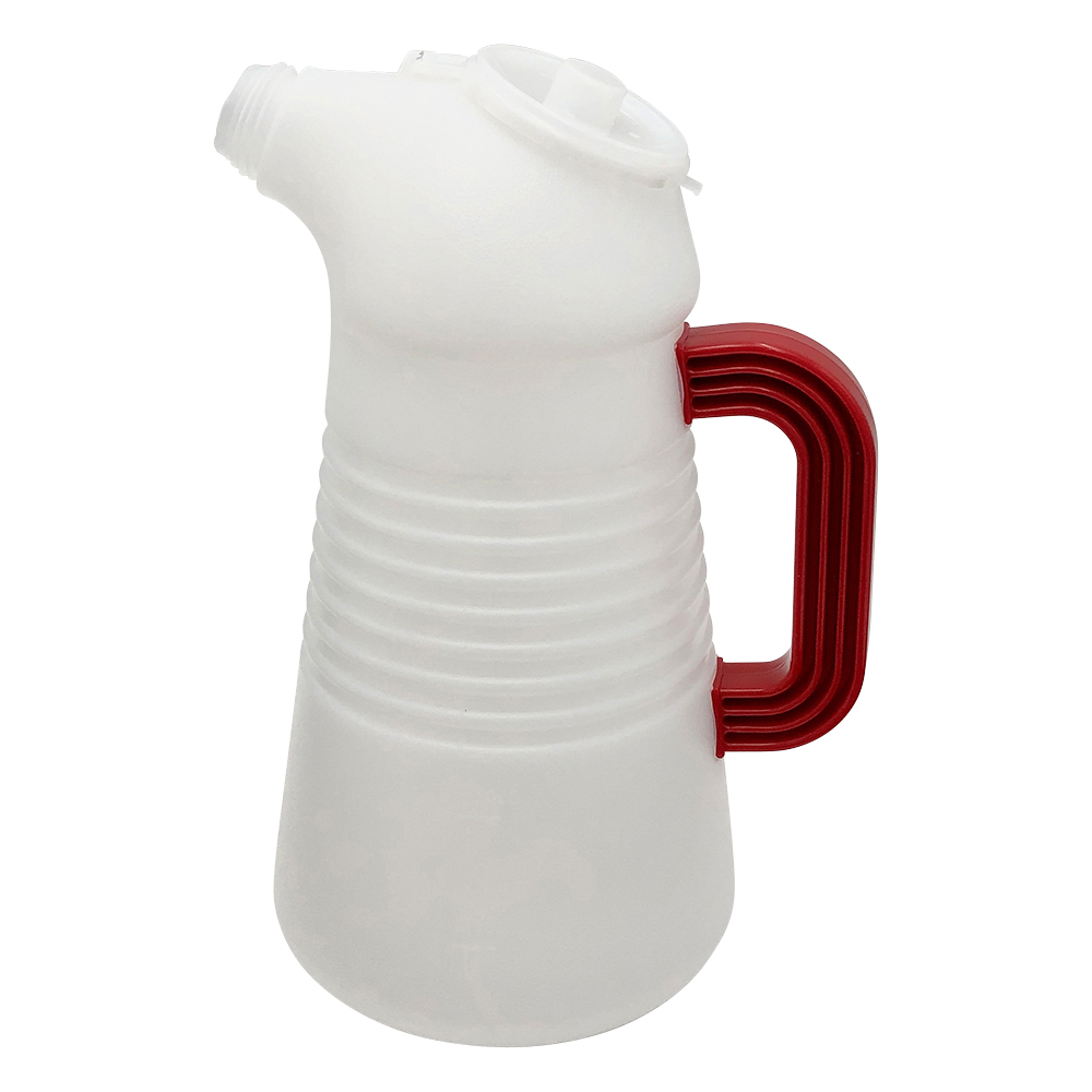 ポリジョッキー　フタ付　赤　2L画像