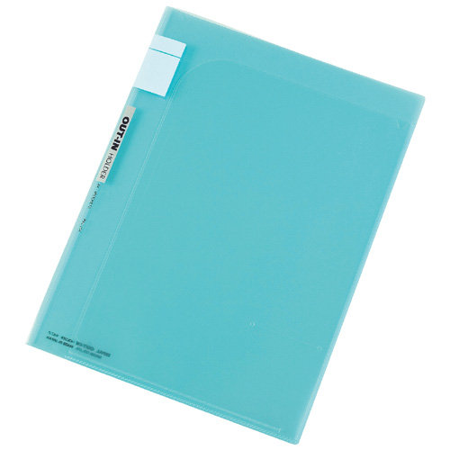 ｾﾊﾟﾙ ｱｳﾄｲﾝﾎﾙﾀﾞｰ A4(見開きA3) 6ﾎﾟｹｯﾄ ｸﾞﾘｰﾝ 1ｾｯﾄ(10冊)画像