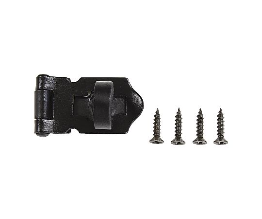 ストロング掛金 25mm 錠前がシルバー色で、正面から見える状態