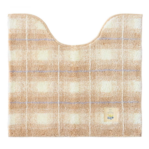 フライス トイレマット 約55x60cm  BE ベージュ画像