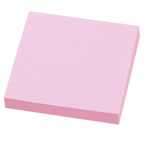 ふせん<ﾘﾍﾟﾀ> 貼ってはがせるﾒﾓ 76.2×76.2mm ﾋﾟﾝｸ 1冊画像