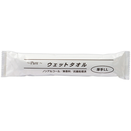 Pure ｳｪｯﾄﾀｵﾙ 厚手 LL 個包装 1ﾊﾟｯｸ(50本)画像