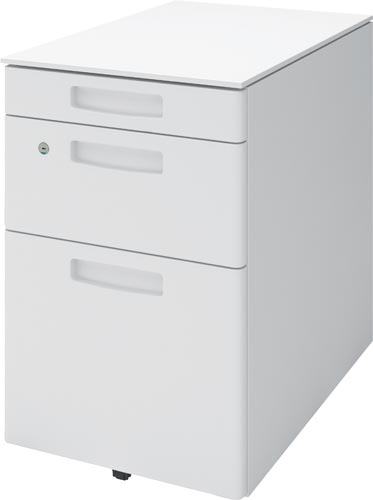 リーンデスク　ワゴン　ホワイト　Ｖ３