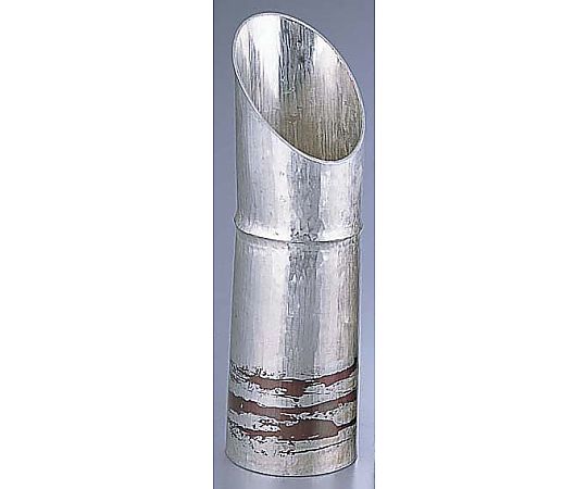 銅錫被 刷毛目竹形1ツ節酒器 400cc画像
