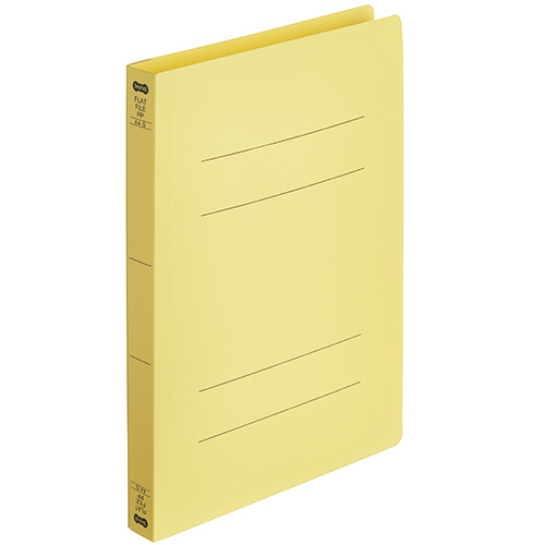 ﾌﾗｯﾄﾌｧｲﾙ厚とじ(PP) A4ﾀﾃ 250枚収容 背幅28mm ｲｴﾛｰ 1ﾊﾟｯｸ(5冊)画像