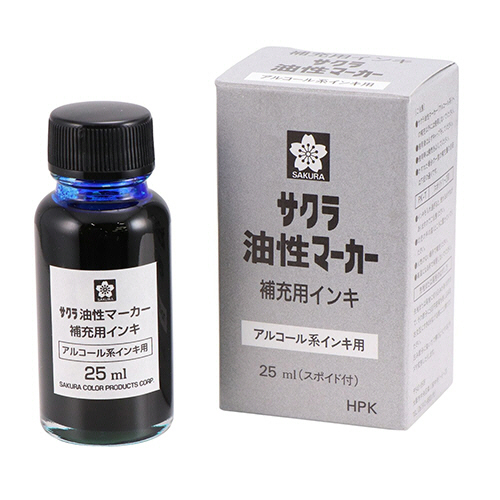 油性ﾏｰｶｰ補充用ｲﾝｷ 25ml あお 1個