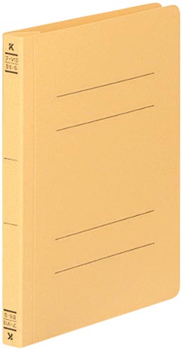フラットファイルＶ樹脂とじ具　Ｂ６縦　黄　１０冊画像
