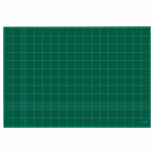 ｶｯﾃｨﾝｸﾞﾏｯﾄ 再生PVC製 片面使用 300×220×3mm ｸﾞﾘｰﾝ 1枚