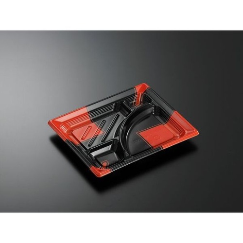 中央化学 弁当容器 CT みちる K24-20C 角R-BK 本体画像