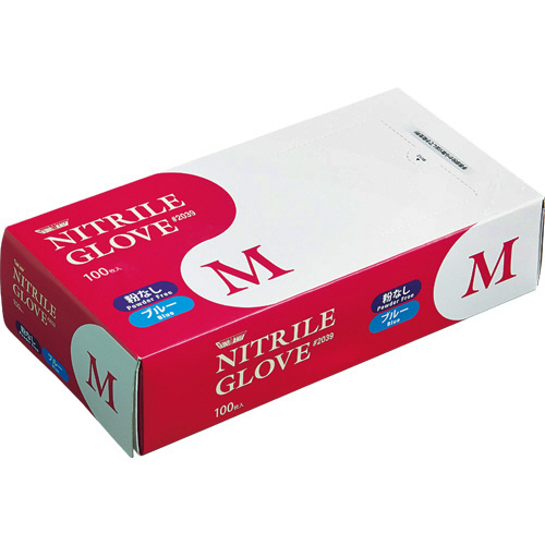 ﾆﾄﾘﾙ 使いきり極薄手袋 粉なし ﾌﾞﾙｰ M 1箱(100枚)画像