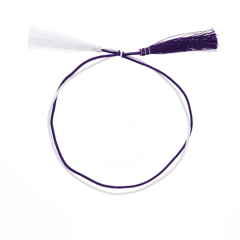 細二重ゴム房　小　３０ｃｍ　折径１２ｃｍ紫白画像