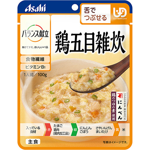 ﾊﾞﾗﾝｽ献立 鶏五目雑炊 100g 1ｾｯﾄ(24ﾊﾟｯｸ)画像