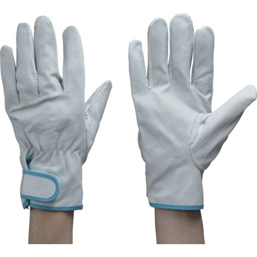 豚革 ｸﾚｽﾄﾏｼﾞｯｸﾃｰﾌﾟ付 LL ﾎﾜｲﾄ 1双画像