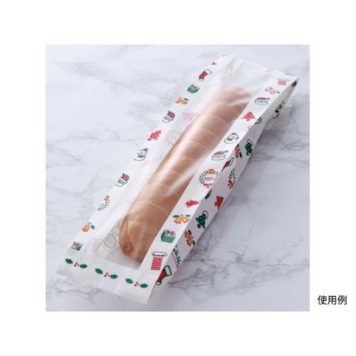 バケット袋 カスクートフィッツセル(クリスマス柄) 大阪ポリエチレン販売 [バラ販売]画像