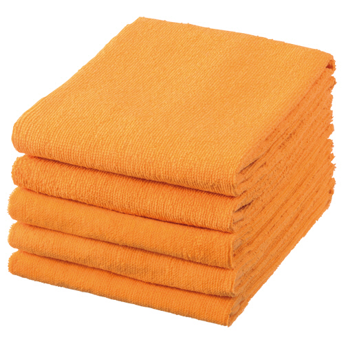 業務用ｽﾚﾝ染めﾌｪｲｽﾀｵﾙ ｺﾞｰﾙﾄﾞ 1ﾊﾟｯｸ(5枚)画像