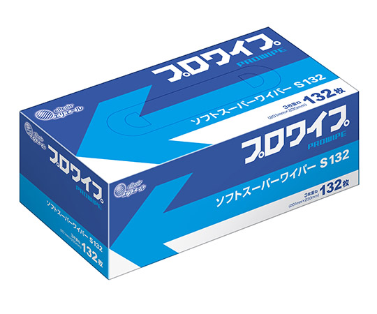 エリエール プロワイプ ソフトスーパーワイパーS132 1箱（132枚×36袋入）画像