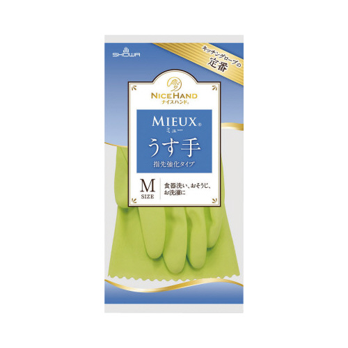 ナイスハンドミュー　薄手　Ｍ　グリーン　１双画像