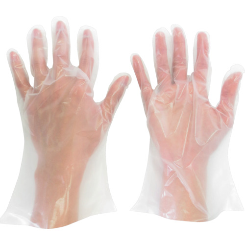 ミドリ安全　ポリエチレン使い捨て手袋　外エンボス　Ｓ　（２００枚入）画像