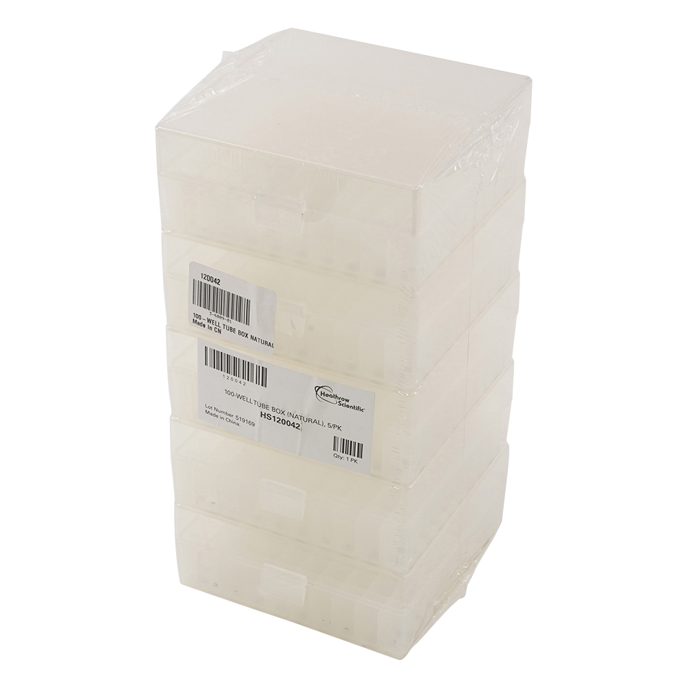 ストレージボックス 透明 141×151×57mm 100本収納 1袋（5個入）画像