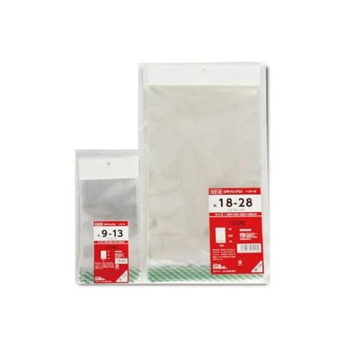 テープ有 OPP袋 6901 OPPバッグヘッダー付 H 10.6-12(旧No.10S) ベルベ [ケース販売]画像