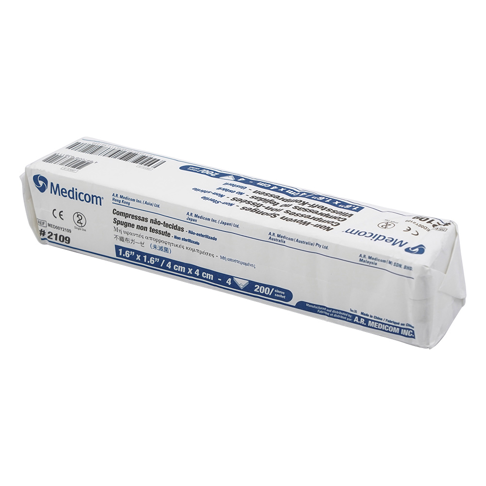メディコム　不織布ガーゼ　80×80mm　1パック(200枚入)画像