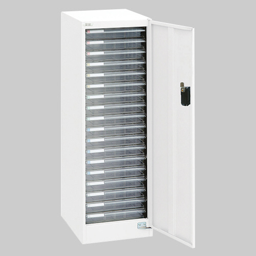 ｾｷｭﾘﾃｨﾌﾛｱｹｰｽ(ﾀﾞｲﾔﾙ錠ﾀｲﾌﾟ) A4ﾀﾃ 浅型18段 白 1台画像