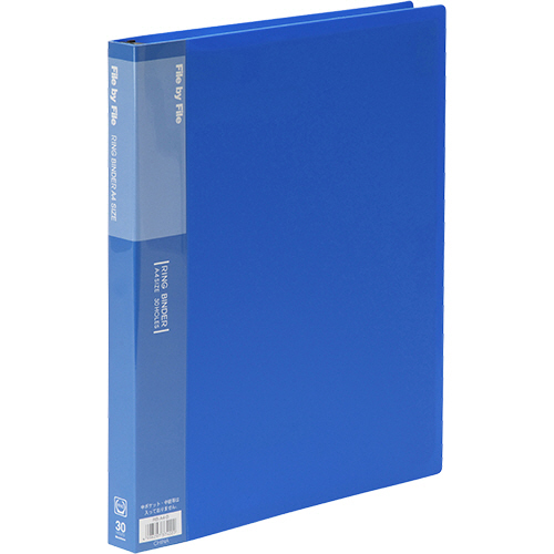 ﾘﾝｸﾞﾊﾞｲﾝﾀﾞｰ A4ﾀﾃ 30穴 30枚収容 背幅25mm ﾌﾞﾙｰ 1冊画像